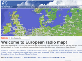 'radiomap.eu' screenshot