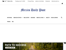 'mexicodailypost.com' screenshot