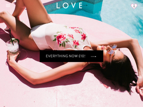 Loveclothing.com homepage screenshot