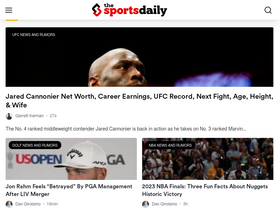 'thesportsdaily.com' screenshot