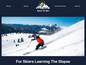 'newtoski.com' screenshot
