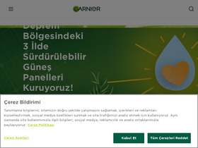 'garnier.com.tr' screenshot