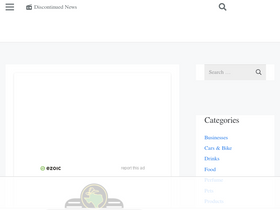 'discontinuednews.com' screenshot
