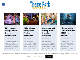 'themeparkprofessor.com' screenshot