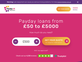'paydayuk.co.uk' screenshot