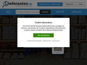 'lieferanten.de' screenshot