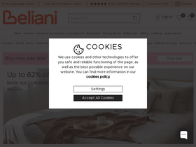 'beliani.fi' screenshot