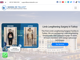 'wannabetaller.com' screenshot