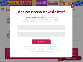 'belezanatural.com.br' screenshot