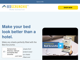 buybedscrunchie.com homepage screenshot