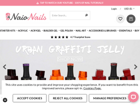 'naio-nails.com' screenshot