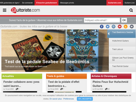 'guitariste.com' screenshot