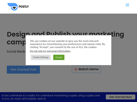 'postly.ai' screenshot