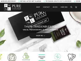 Pureluxure Whitening homepage screenshot