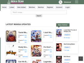 'isekaiscan.to' screenshot