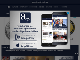 'algeriepatriotique.com' screenshot