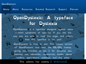 'opendyslexic.org' screenshot