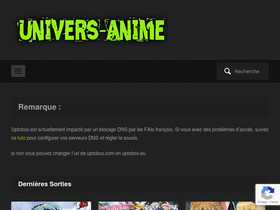 'universanime.co' screenshot