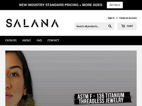 salana.com homepage screenshot