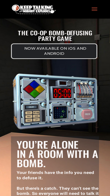 Keep Talking and Nobody Explodes - Defuse a bomb with your friends.