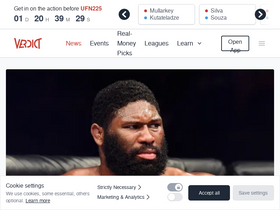 'verdictmma.com' screenshot