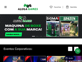 alugagames.com.br homepage screenshot