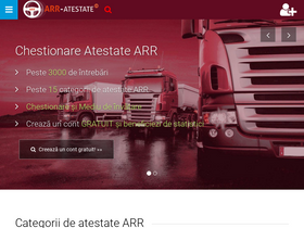 'arr-atestate.ro' screenshot