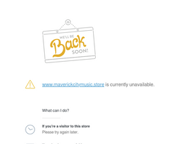 maverickcitymusic.store homepage screenshot