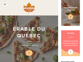 'erableduquebec.ca' screenshot