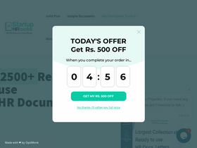 'startuphrtoolkit.com' screenshot