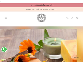 shopataaranyam.com homepage screenshot