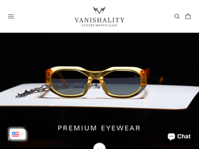Vanishality homepage screenshot