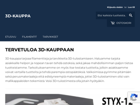 3d-kauppa.fi homepage screenshot