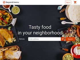 'beyondmenu.com' screenshot