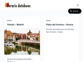 'horario-autobuses.com' screenshot