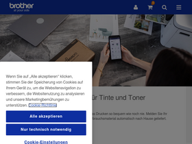 'brother.de' screenshot