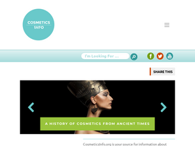 'cosmeticsinfo.org' screenshot