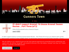 'gunnerstown.com' screenshot