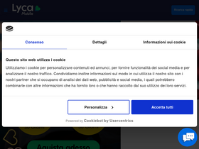 'lycamobile.it' screenshot