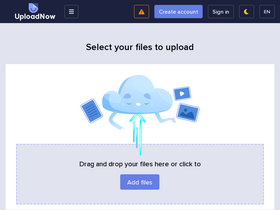 'uploadnow.io' screenshot