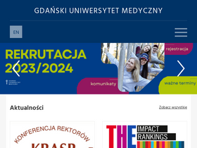 'gumed.edu.pl' screenshot