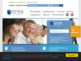 'efeb.hu' screenshot