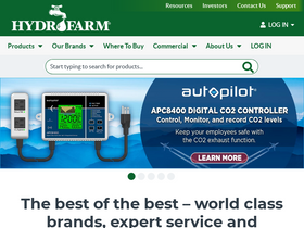 'hydrofarm.com' screenshot