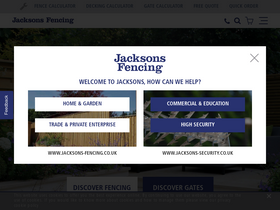 'jacksons-fencing.co.uk' screenshot