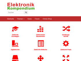 'elektronik-kompendium.de' screenshot