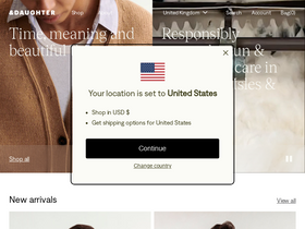 And Daughter website screenshot