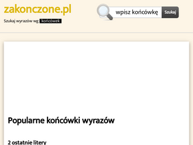'zakonczone.pl' screenshot