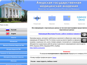 'amursma.ru' screenshot