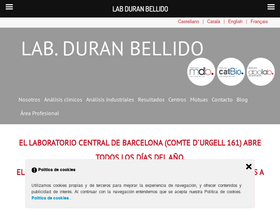 'laboratoriodeanalisisclinicos.com' screenshot