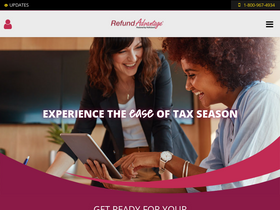 'refund-advantage.com' screenshot